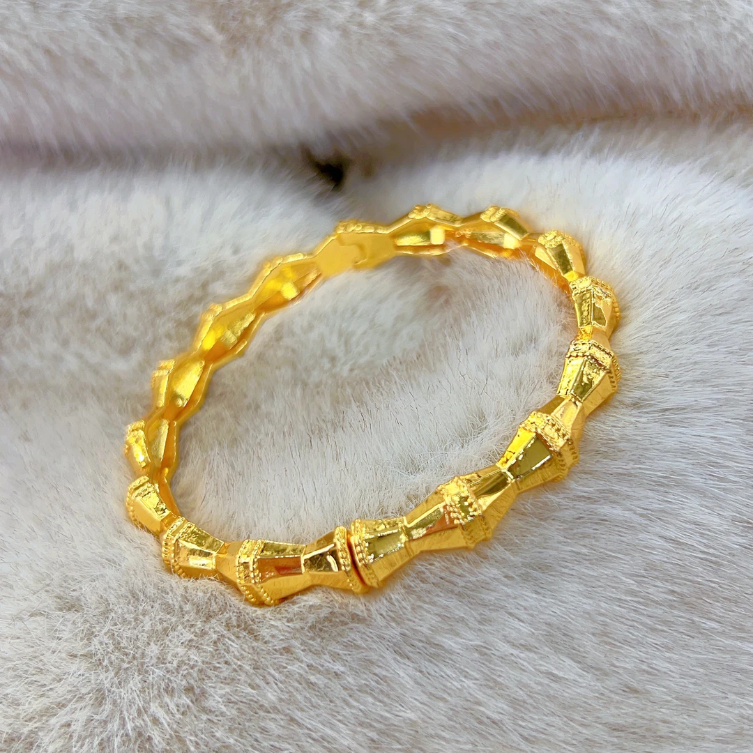 铜合金手镯 伊帕尔阿依新款时尚百搭休闲钛钢手镯 轻奢