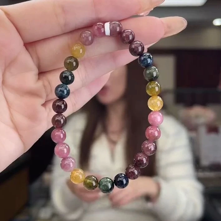 01462108碧玺/未镶嵌7mm+碧玺单圈8多样性发货