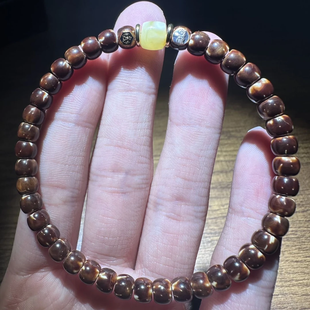 【地主专属】5 G31663-紫金鼠火焰纹单圈手串-6mm
