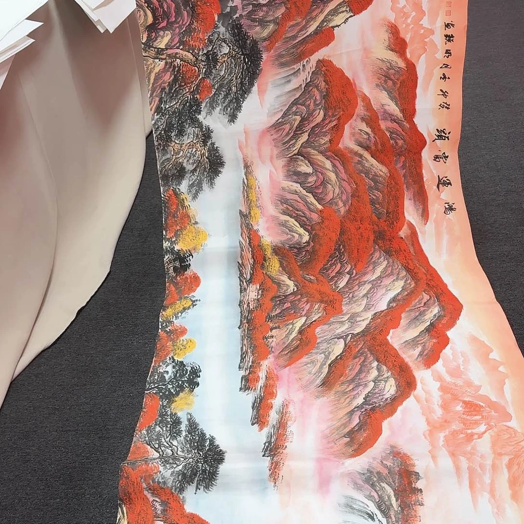 国画国画小八尺鸿运当头