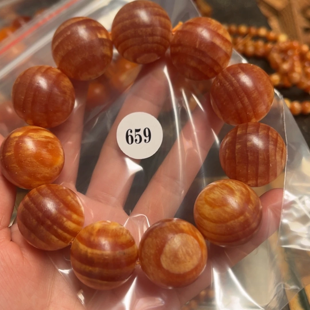 事***意松木（琥珀木）手串/手链659号2.5原木