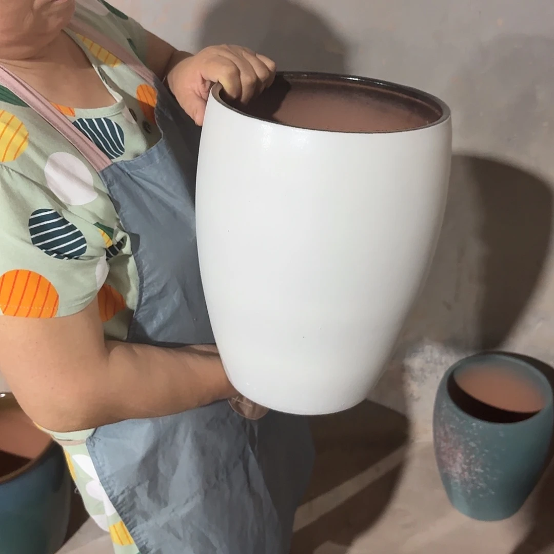 花盆紫砂口22高33