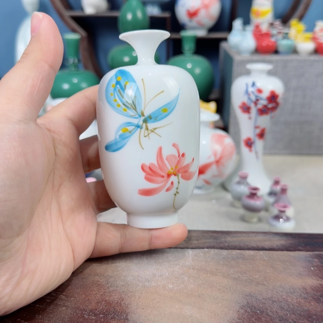 陶瓷手工小花器摆件