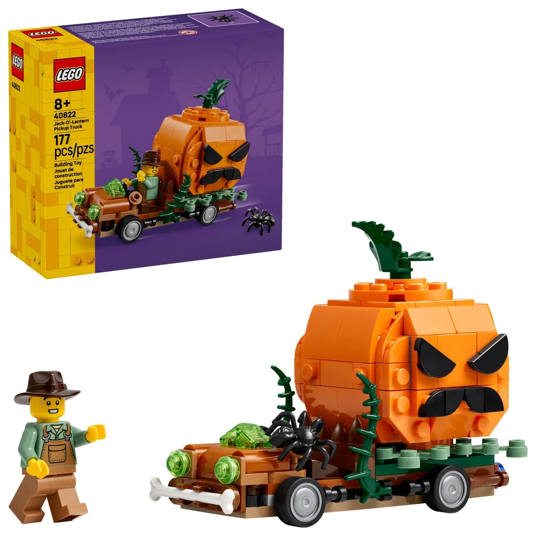 LEGO/乐高40822南瓜灯皮卡车拼搭积木男女孩玩具收藏模型