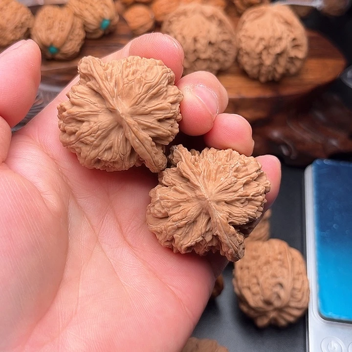 桃核把件核桃四座楼42