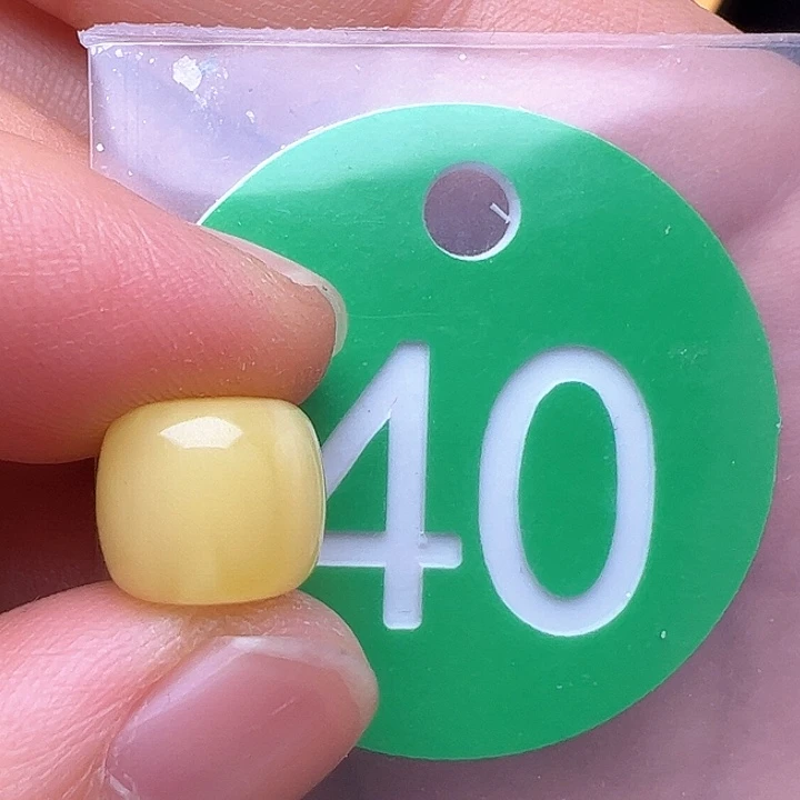 蜜蜡裸石未镶嵌马*10m m