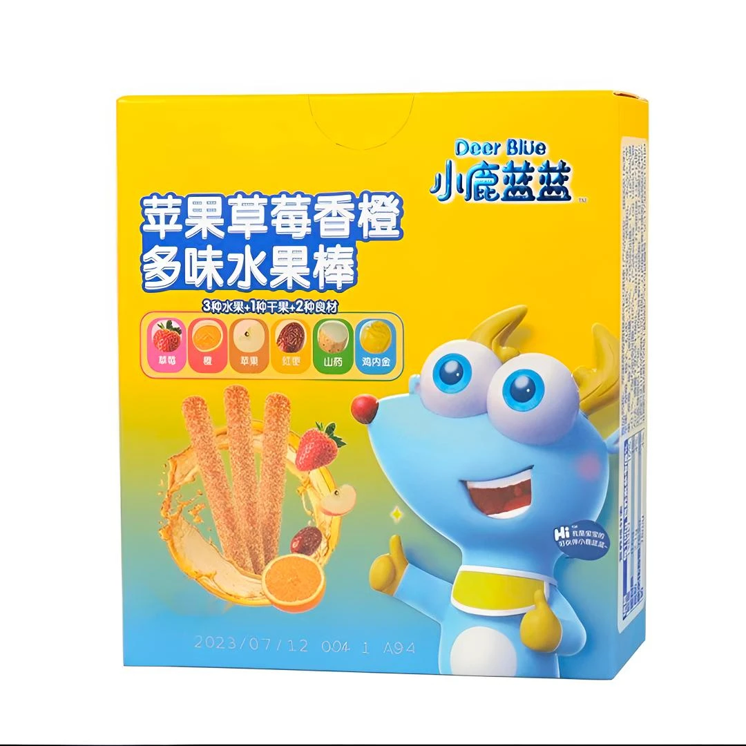 小鹿蓝蓝苹果草莓香橙多味水果棒