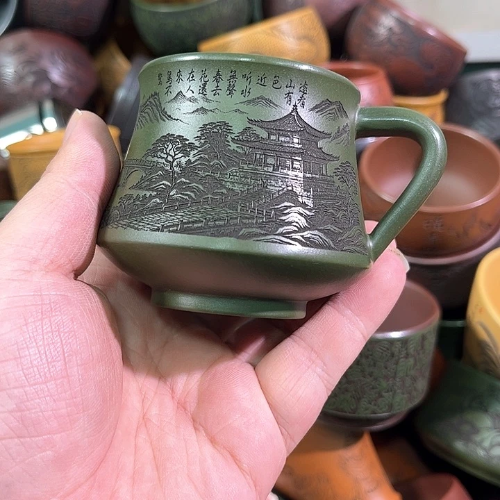 茶杯紫砂全手工紫砂主人杯