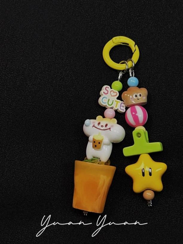 Diy卡通合金树脂手机链