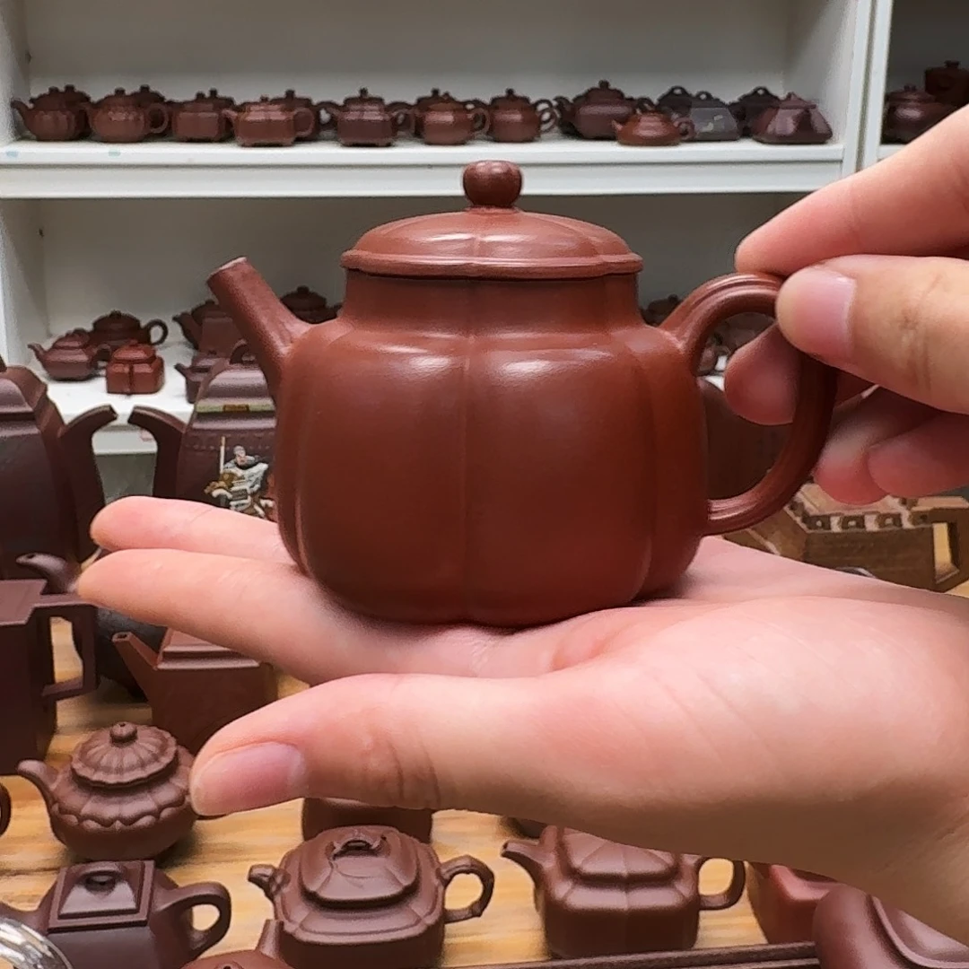 茶壶紫砂紫砂壶筋纹言心150cc