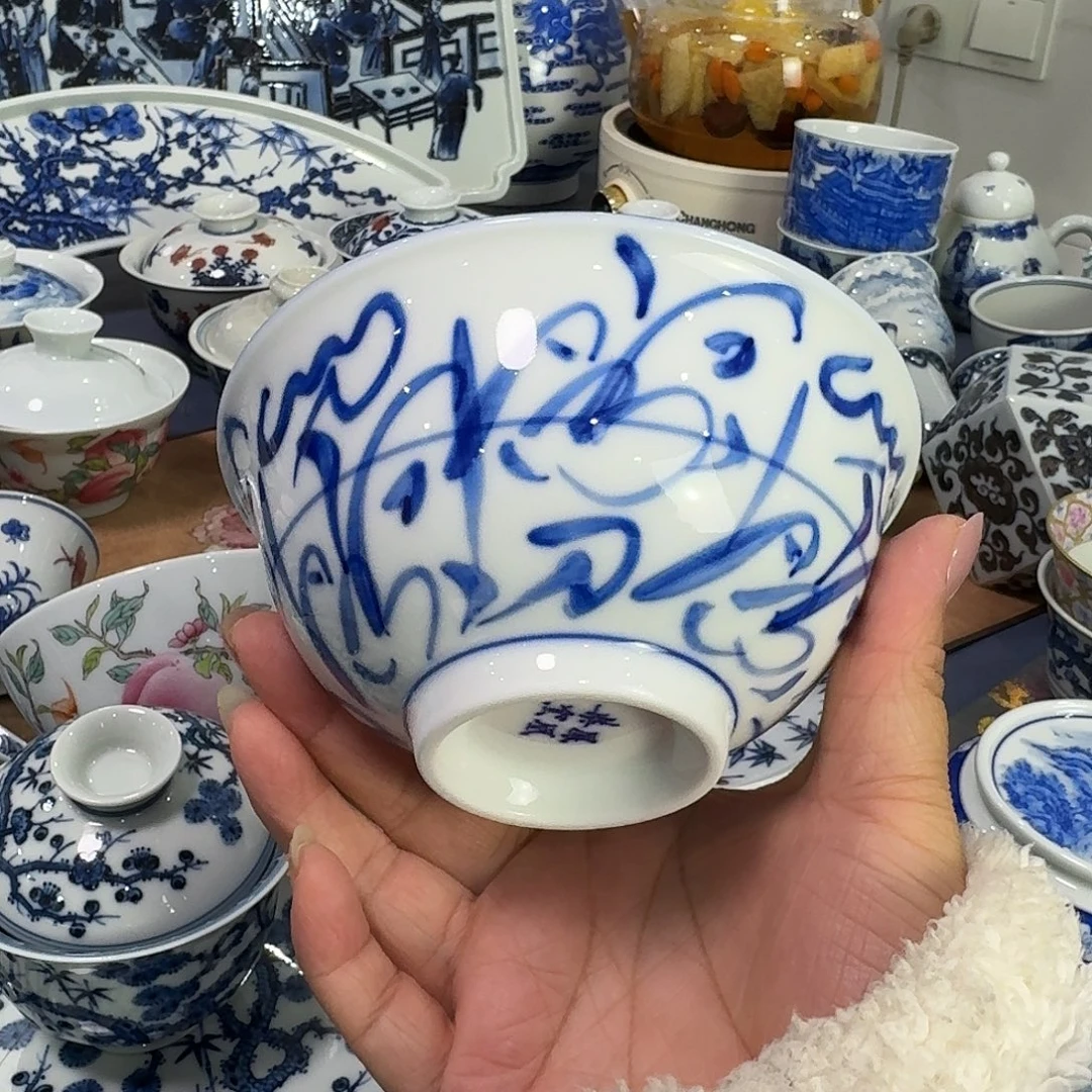 景德镇陶瓷柴窑碗杯杯杯杯
