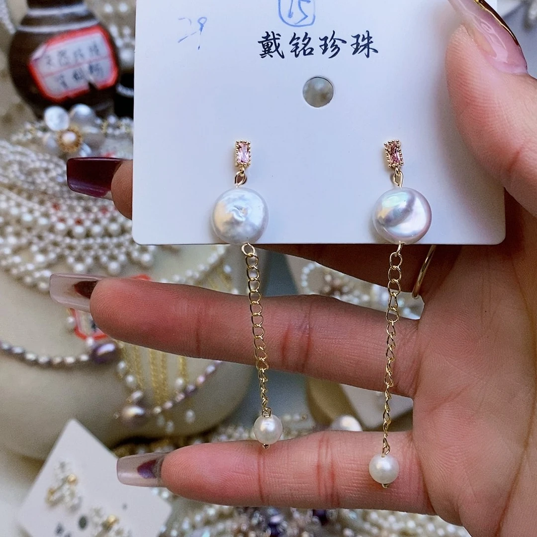 淡水珍珠颈饰银S925镶嵌