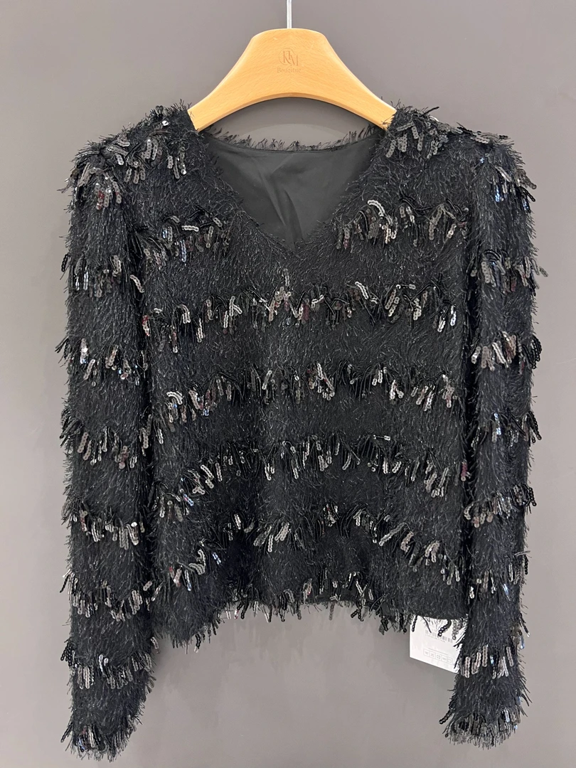 kim新年重工闪闪质感小衫8063