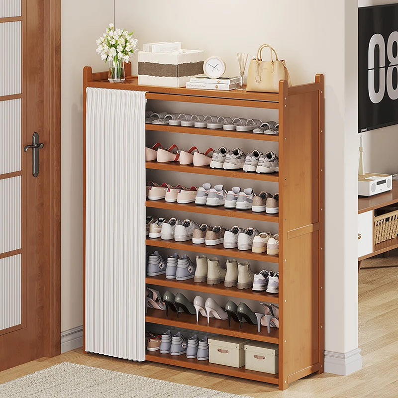 鞋架子多层家用小窄玄关简易防尘鞋柜大容量经济型简约收纳出租房