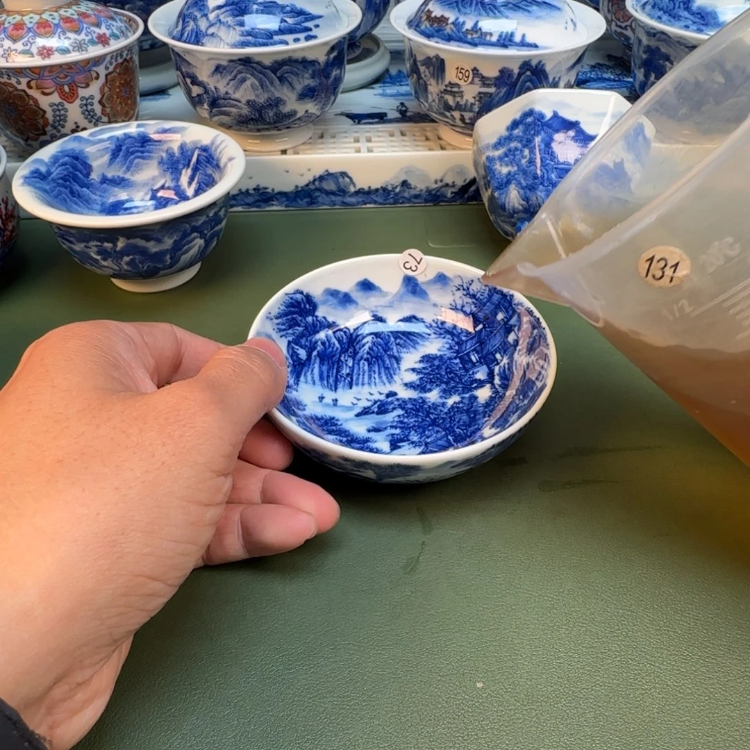 纯手工纯手绘茶具石头73