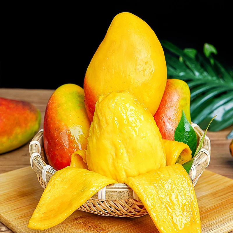 【放软食用】海南彩虹贵妃芒5斤带箱红金龙新鲜应季水果坏果包赔P