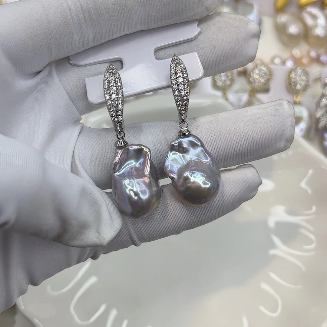 耳饰淡水珍珠合金