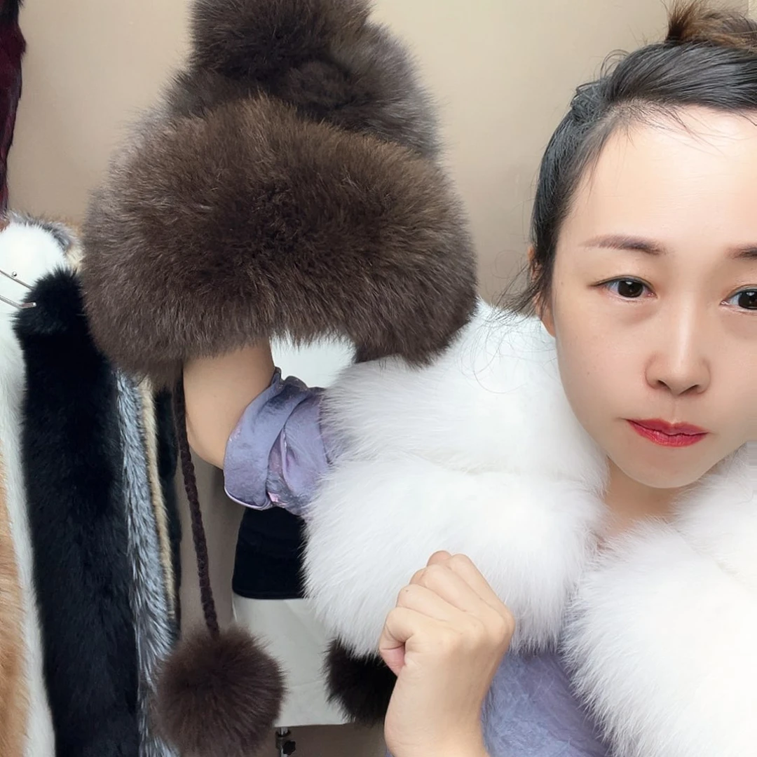 狐狸毛紫貂帽子款式