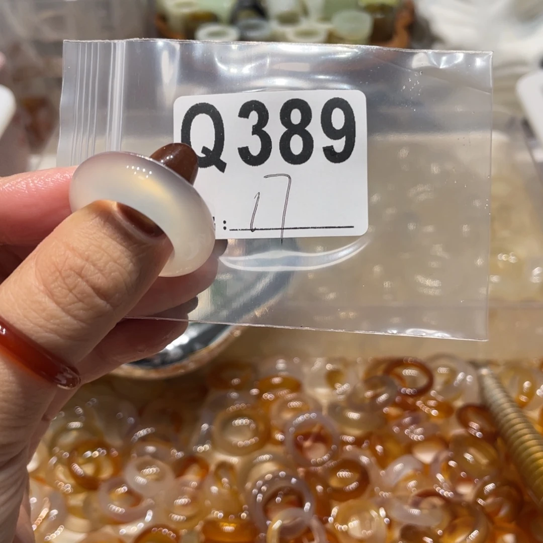 玛瑙/玉髓未镶嵌戒指389