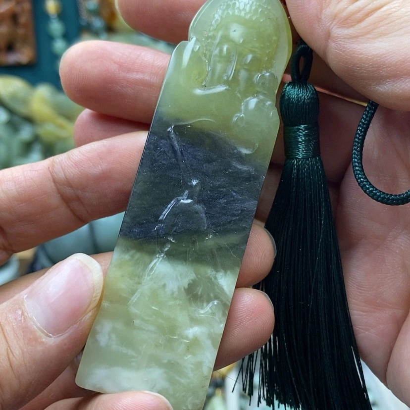 【闪购商品】蛇纹石玉未镶嵌吊坠街****1