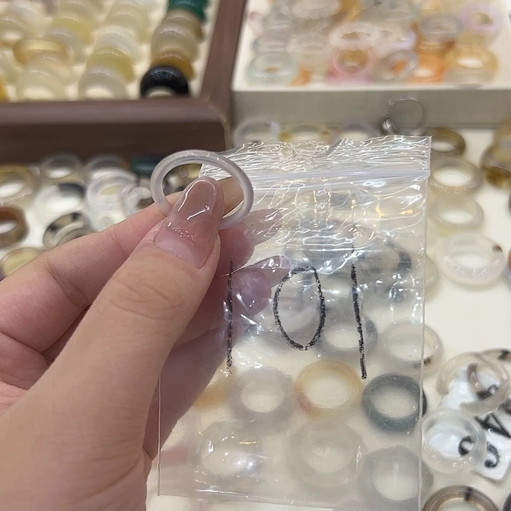 合金戒指玛瑙/玉髓101港21