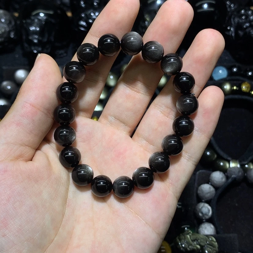 【闪购商品】未镶嵌黑曜岩珠宝奇石容*?