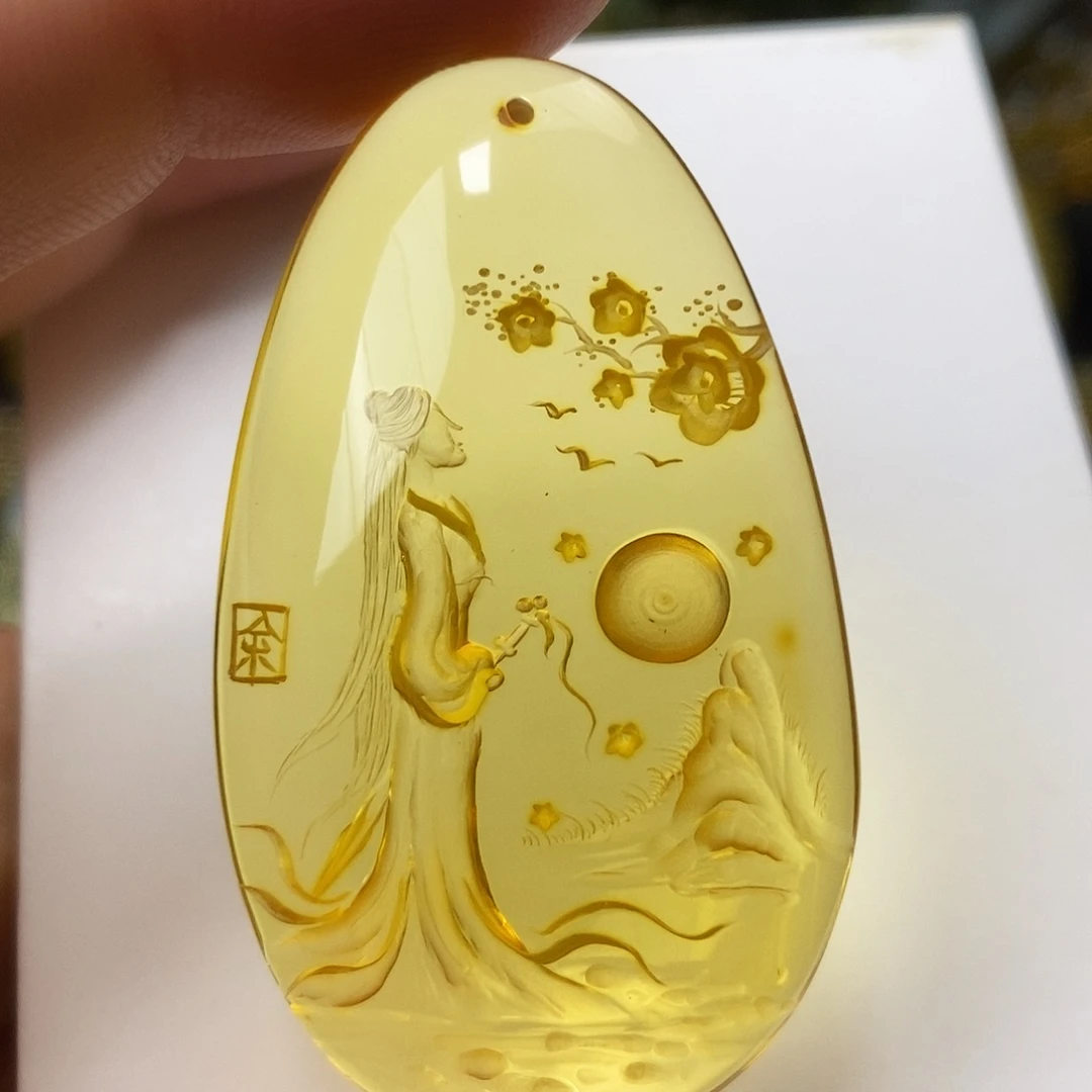 金珀未镶嵌吊坠(不含链)