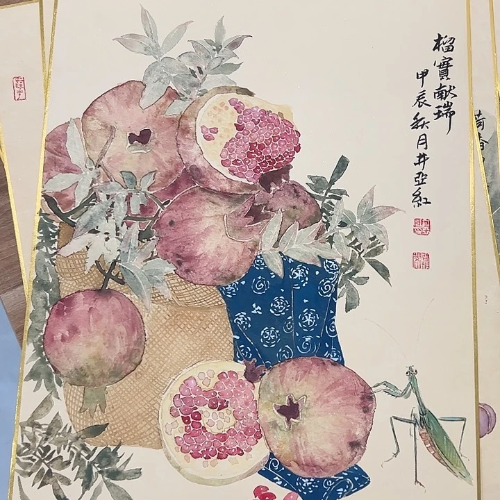国画井亚红老师花鸟画作品