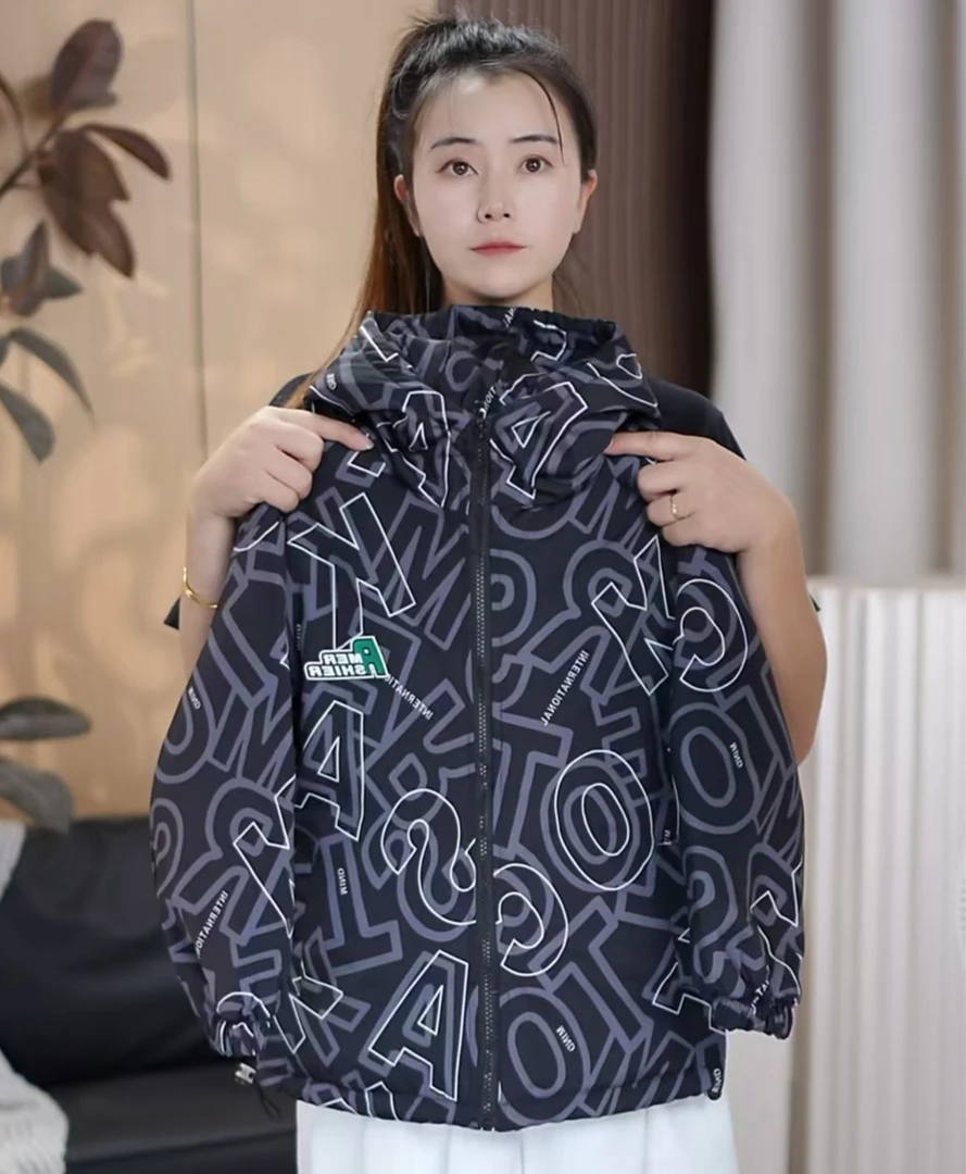 男童秋冬款棉服新款过度季节薄款二棉连帽冲锋衣中大加厚冬装潮款