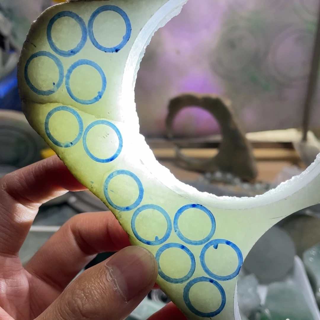 翡翠未镶嵌挂件K缅甸天然翡翠片料