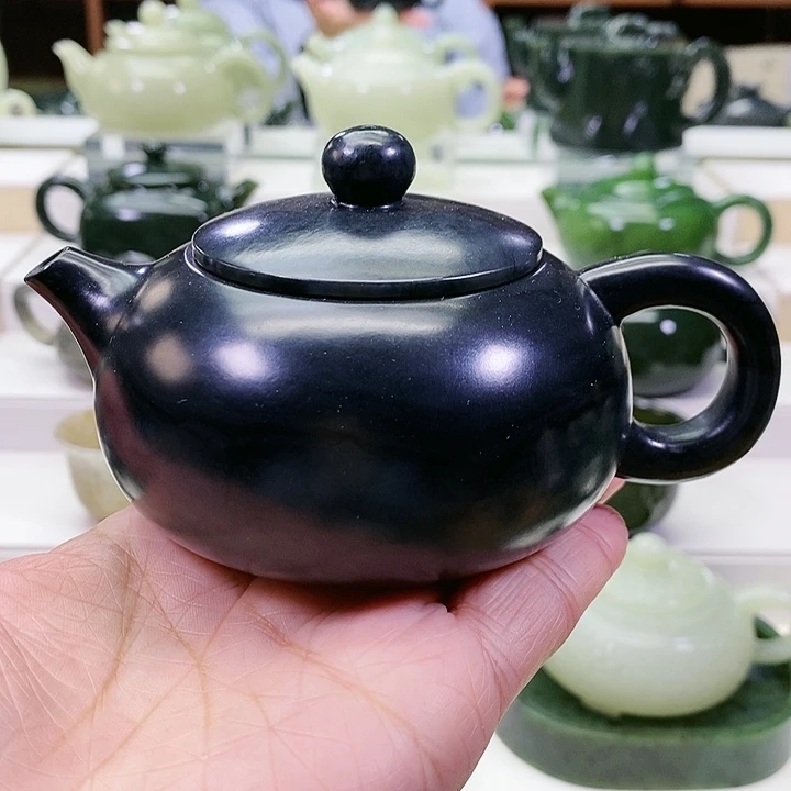 未镶嵌和田玉挂件茶壶180m l