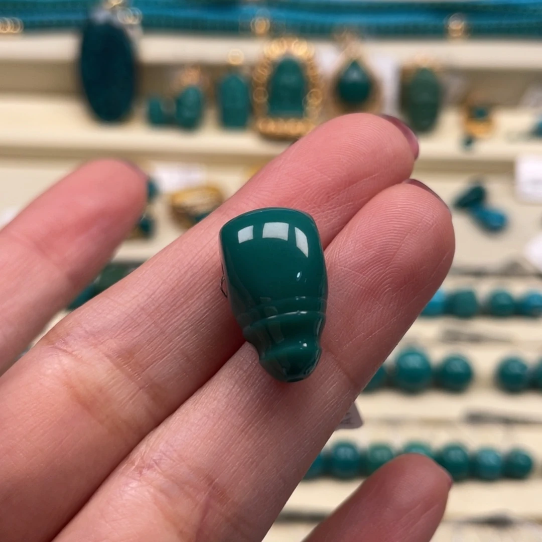 未镶嵌绿松石珠宝奇石三通