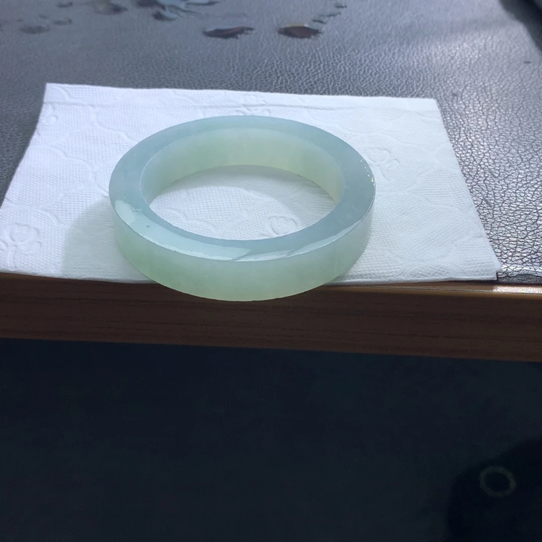 定制翡翠未镶嵌翡翠手镯冰晴甜绿