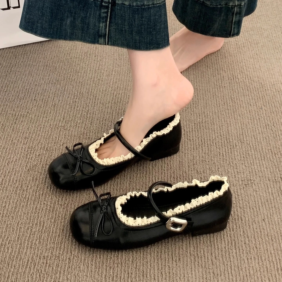 玛丽珍单鞋女2025新款夏季女鞋子网红百搭配裙子仙女风温柔小皮鞋