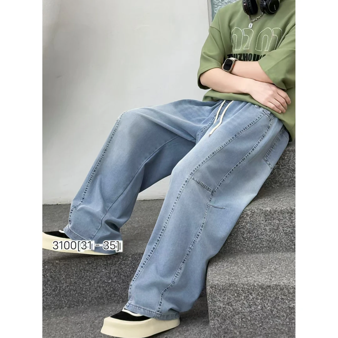 【3100-蓝】青少年休闲牛仔裤