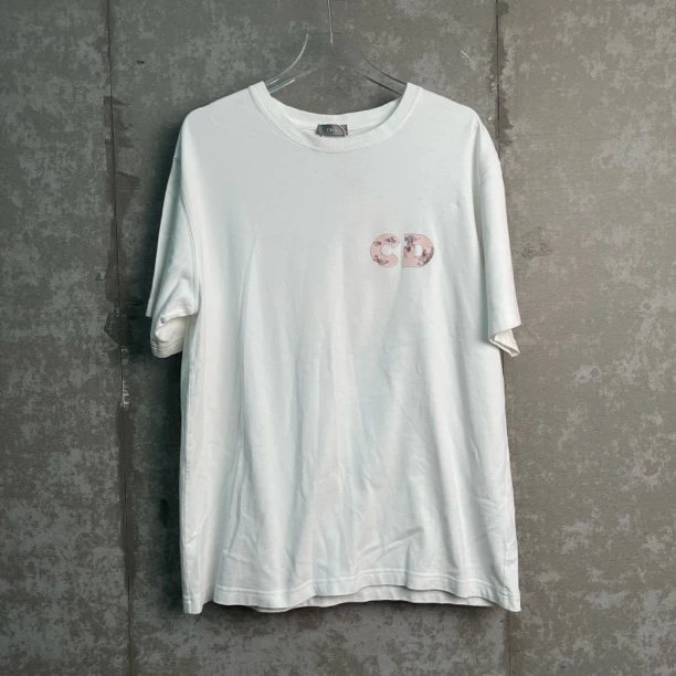 未使用 DIOR/迪奥 XL*1/Dior迪奥白色晶石CD篮球短袖/15055