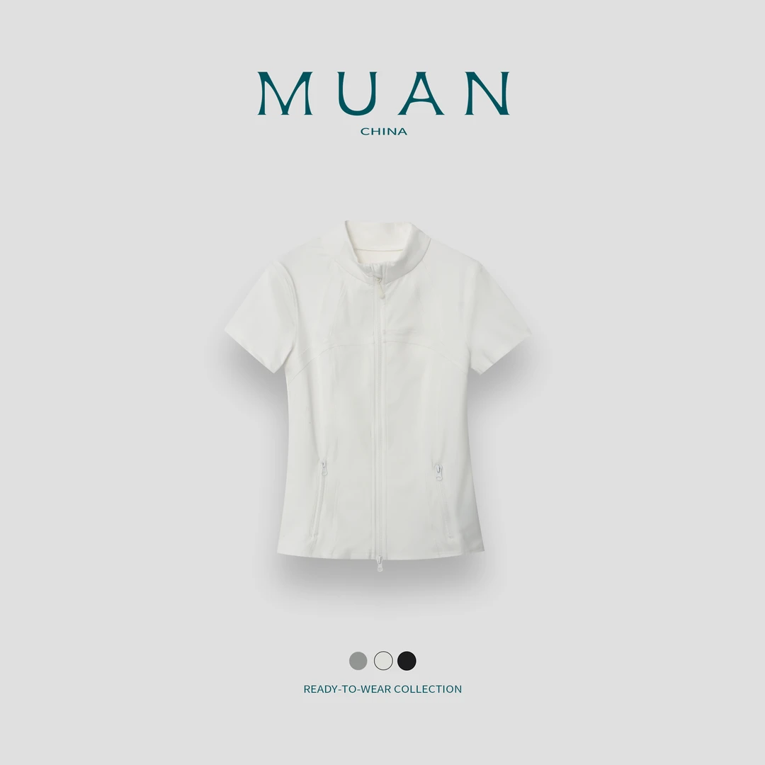 木岸MUAN:《人体工学T》定制皮肤宽松简约运动短袖上衣T恤DG3-8952