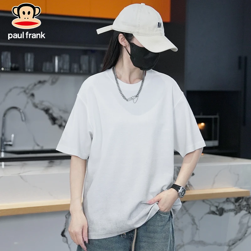 paul frank/大嘴猴2025夏季新款短袖t恤男士宽松薄款百搭上衣时尚