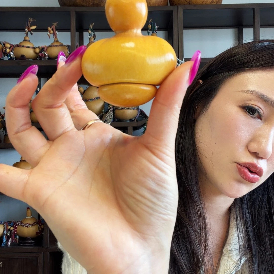 S***姝倒福钱袋子把件葫芦