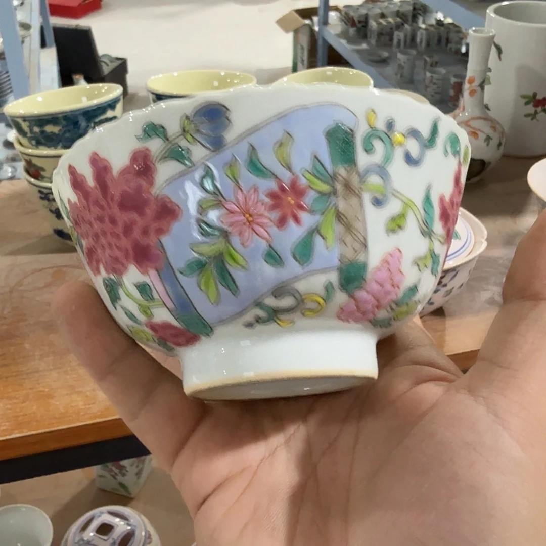 瓷片摆件手绘瓷器全部处理