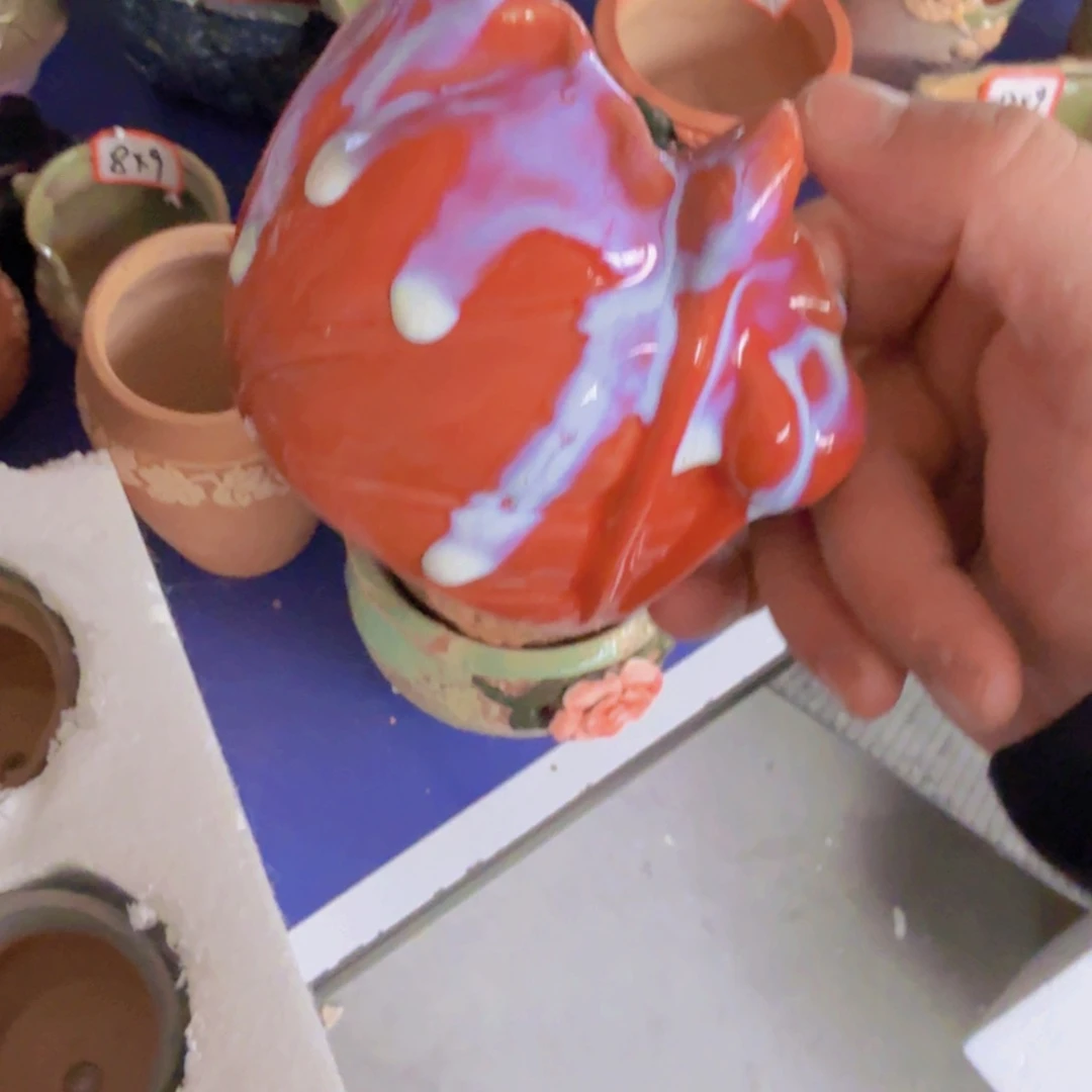 紫砂花盆高温粗陶盆粗陶盆