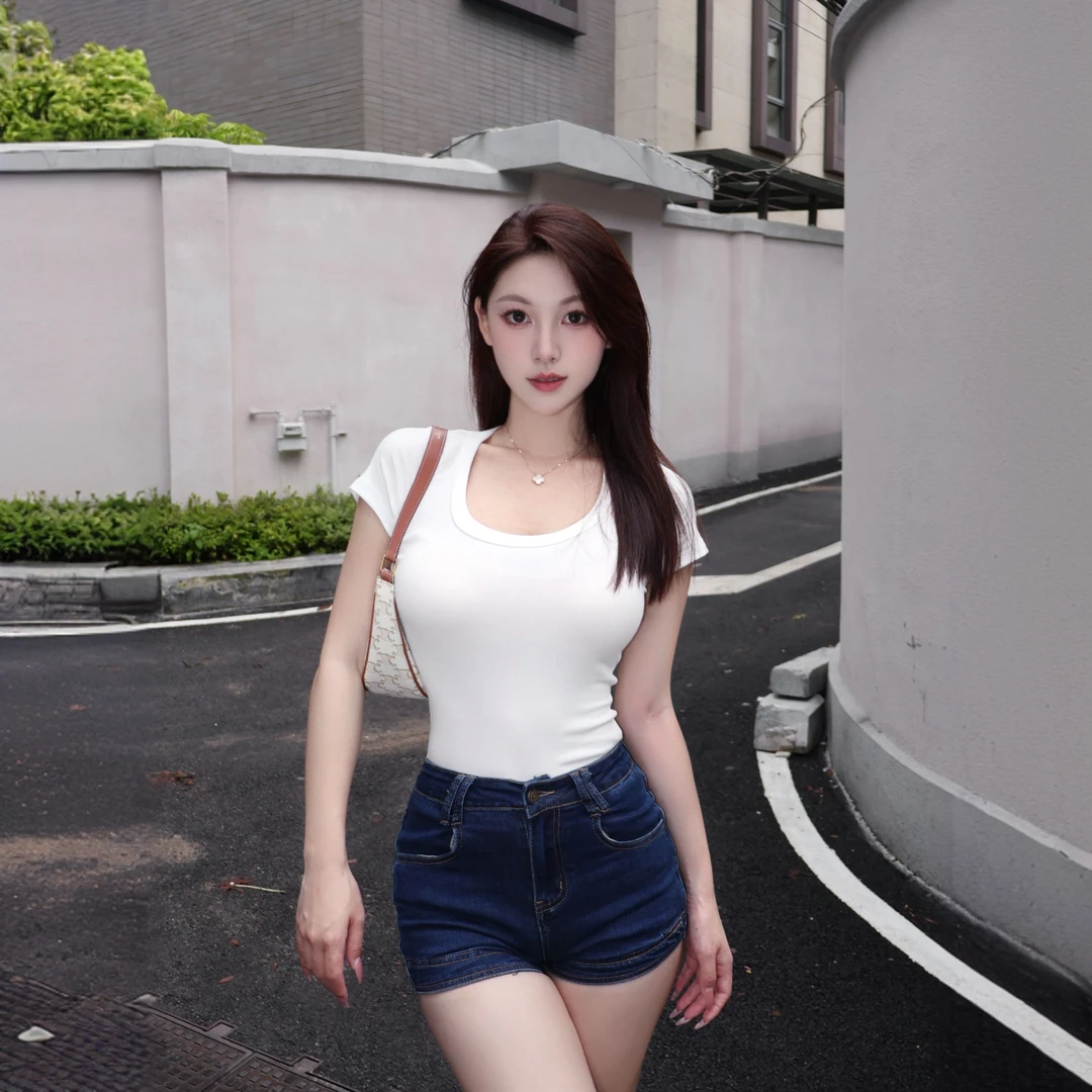 【长腿加分项】高腰牛仔短裤女裤显瘦显腿长包臀裤蓝色热裤弹力裤子
