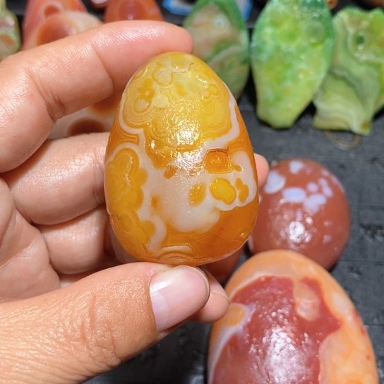 石英质玉珠宝半成品未镶嵌風*