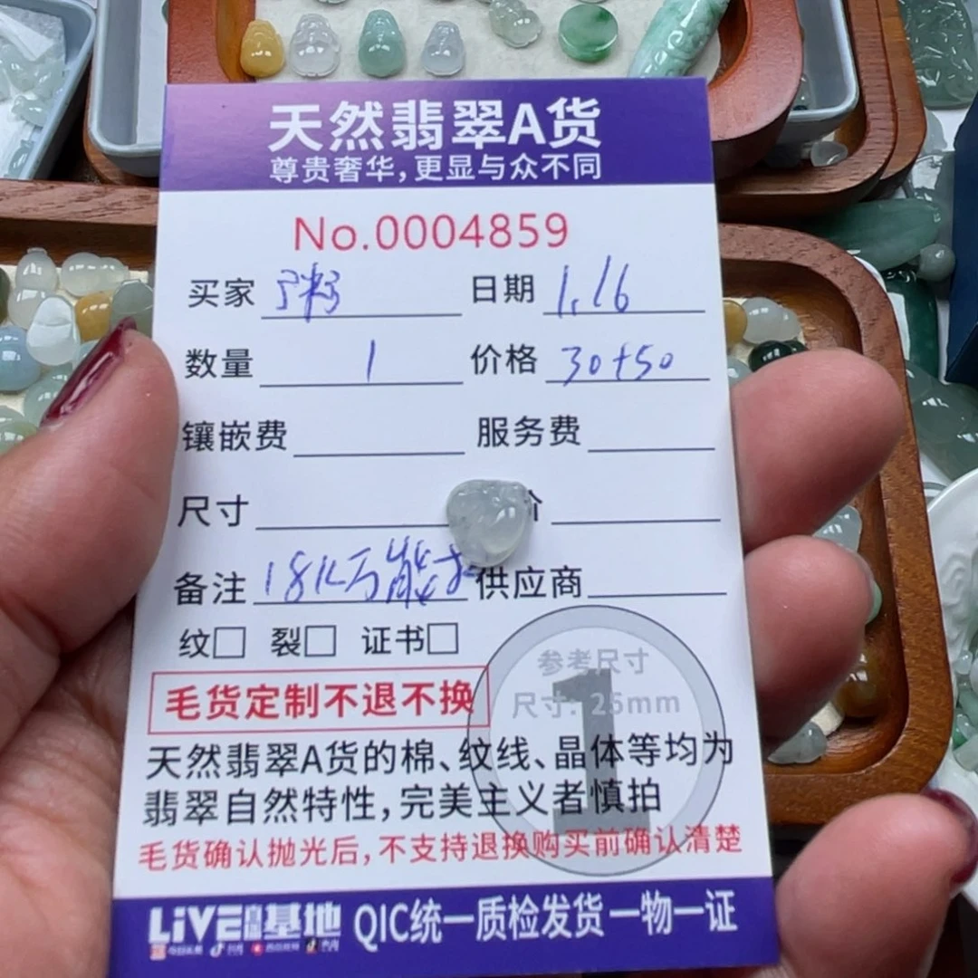 翡翠颈饰未镶嵌粥*