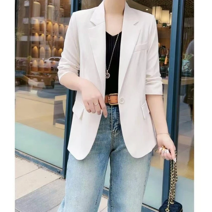 新款西服【月光漫步】气质休闲七分袖西服外套   23365