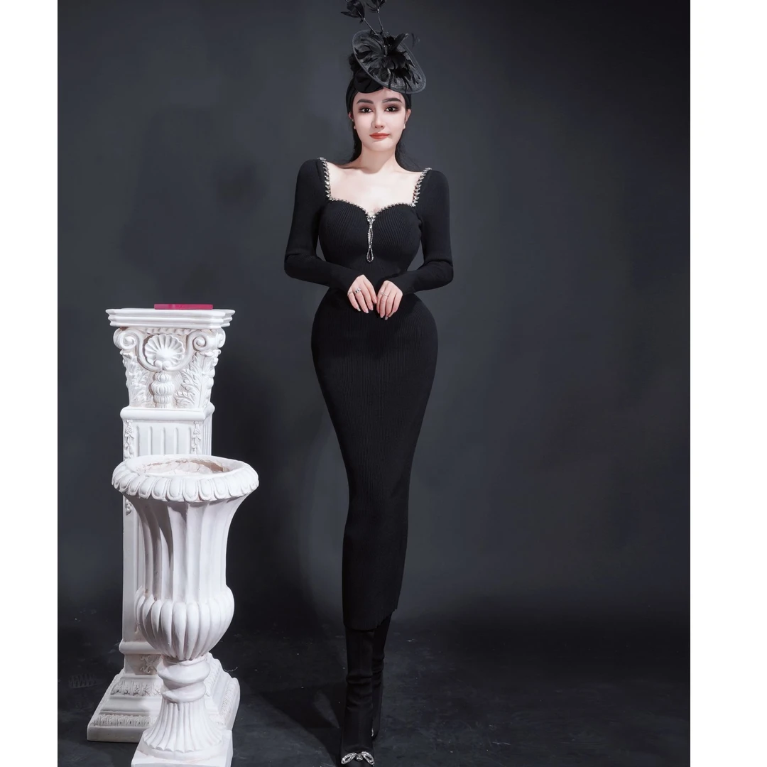 【星姐推荐】星原创高级定制【山云录】设计师轻奢名媛优雅连衣裙