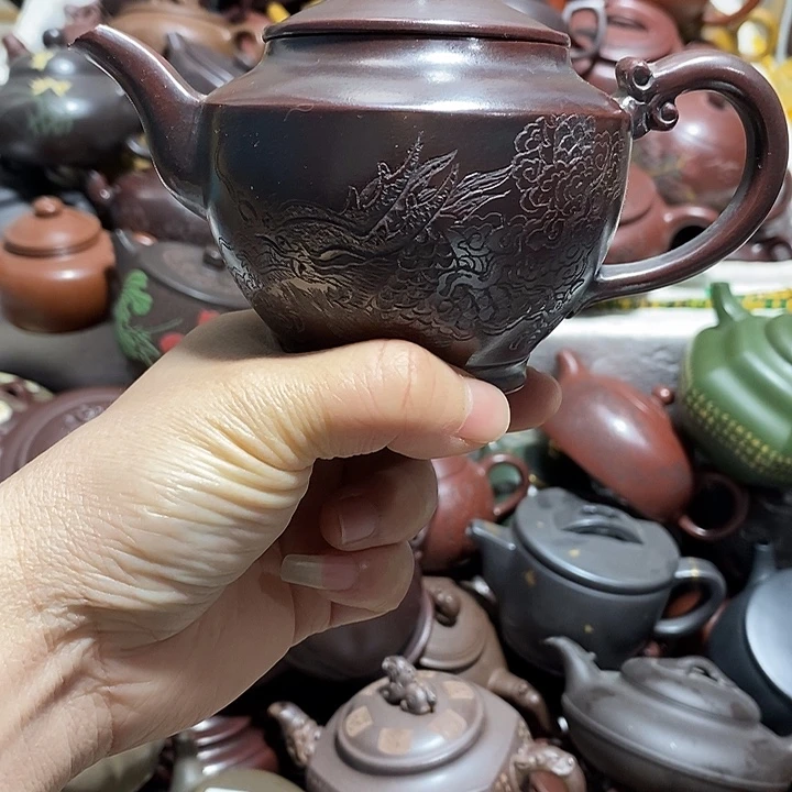 紫砂茶壶微瑕微笑