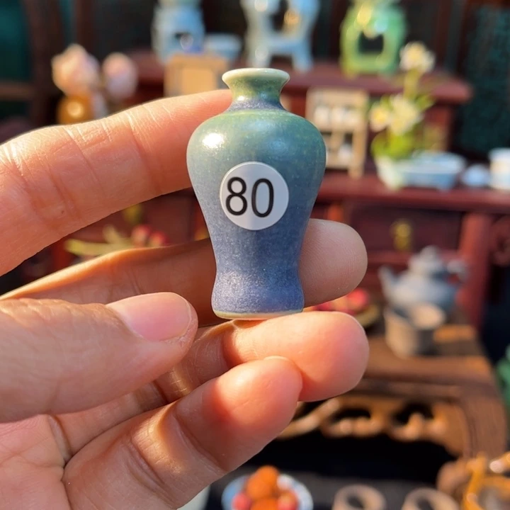 摆件微陶老王迷你花瓶