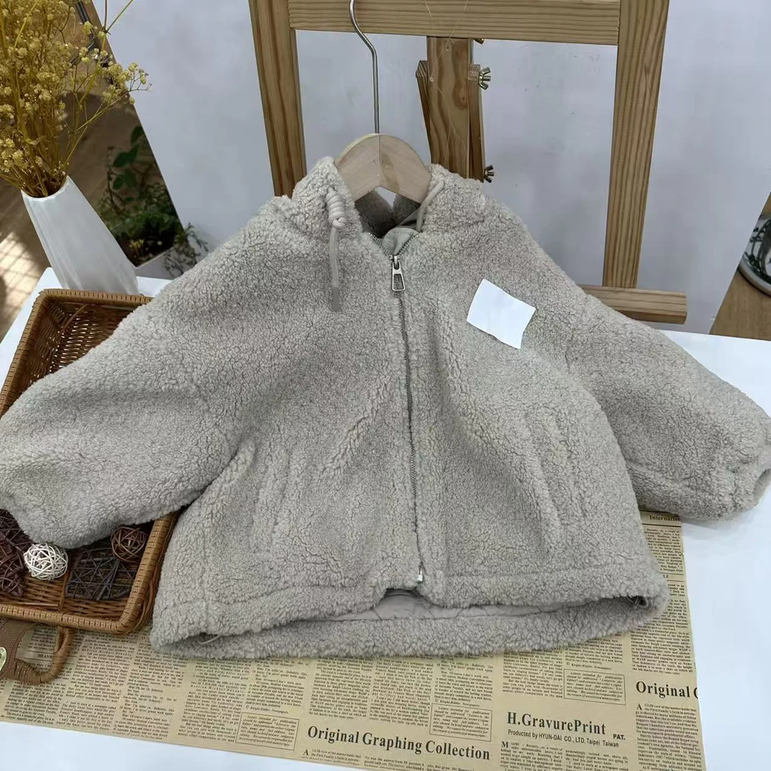 1338 冬季中大童皮毛外套 L
