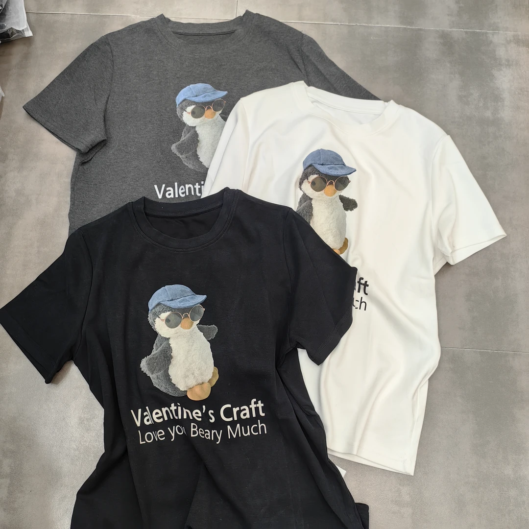 小帽企鹅卡通半袖